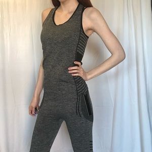 Two piece grey workout set